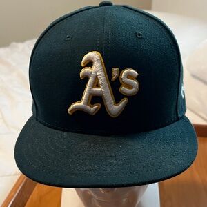 Oakland A's Green and Gold Fitted Hat